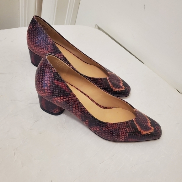 NWOT 27 Edit Snakeprint Geneva Pumps Size 6.5 - Picture 2 of 14